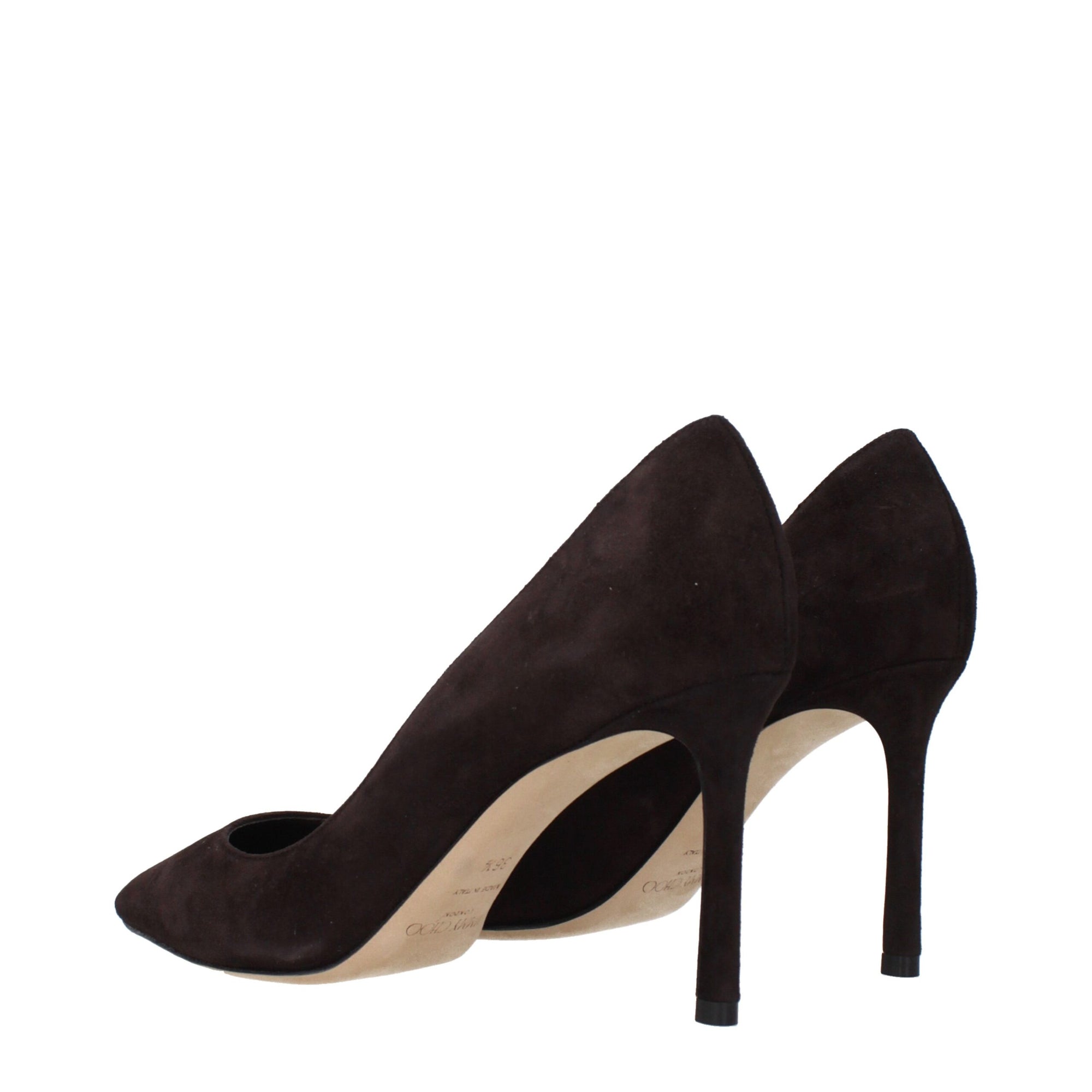 Jimmy Choo Brown Leather High Heel Pumps