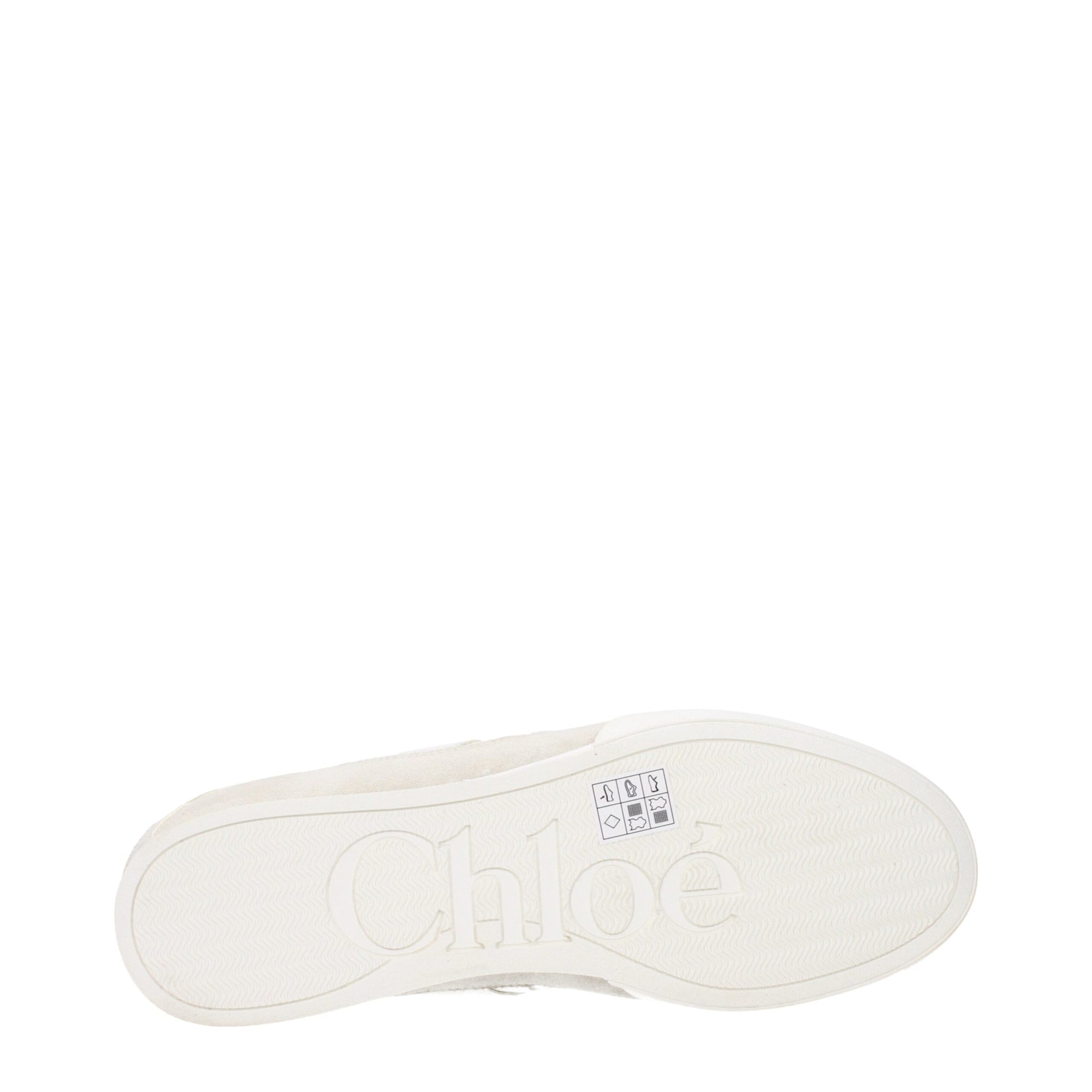 Chloé White Fabric Low Tops