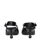 Jimmy Choo Black Leather Flat Sandals