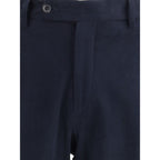 Germano Blue Cotton Chino Pants