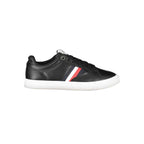 Tommy Hilfiger Black Leather Men Sneaker