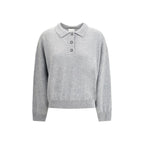 Allude Gray Fleece Wool Sweatshirt