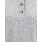 Allude Gray Fleece Wool Sweatshirt