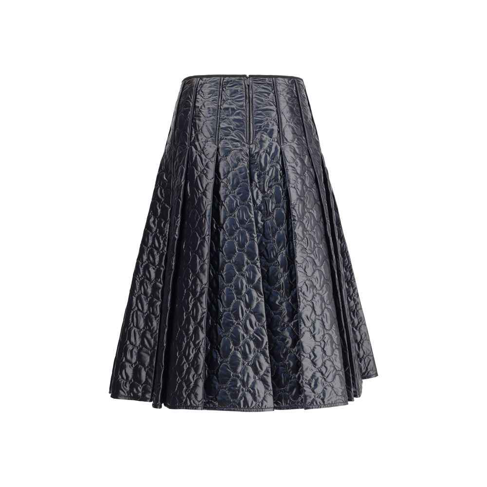 Moncler Black Polyamide Midi Skirt