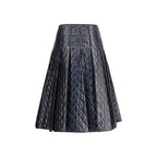 Moncler Black Polyamide Midi Skirt