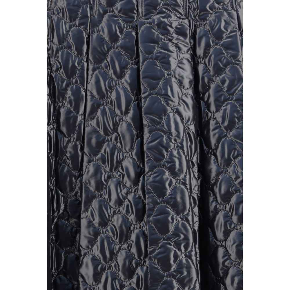Moncler Black Polyamide Midi Skirt