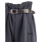 Magliano Gray Cotton Casual Pants