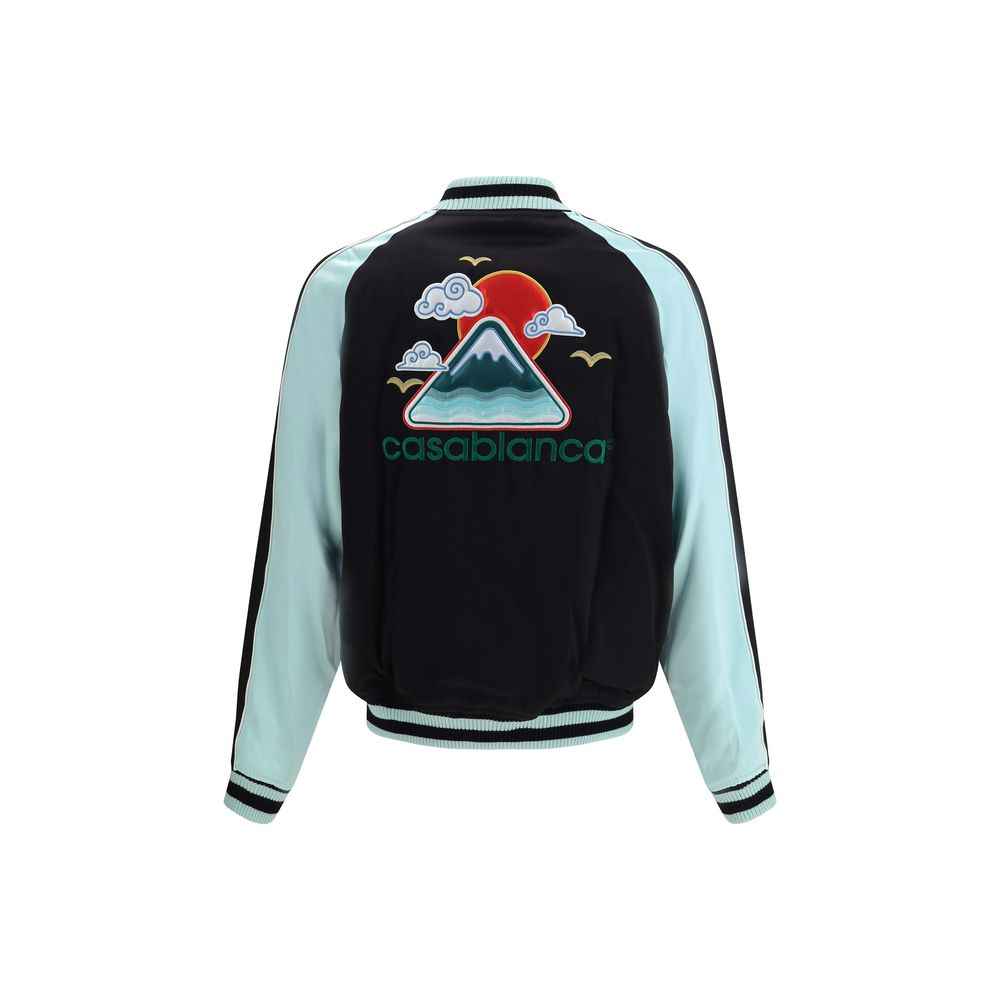 Casablanca Two-tone satin bomber Jacket