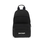 Palm Angels Black Polyester Backpack