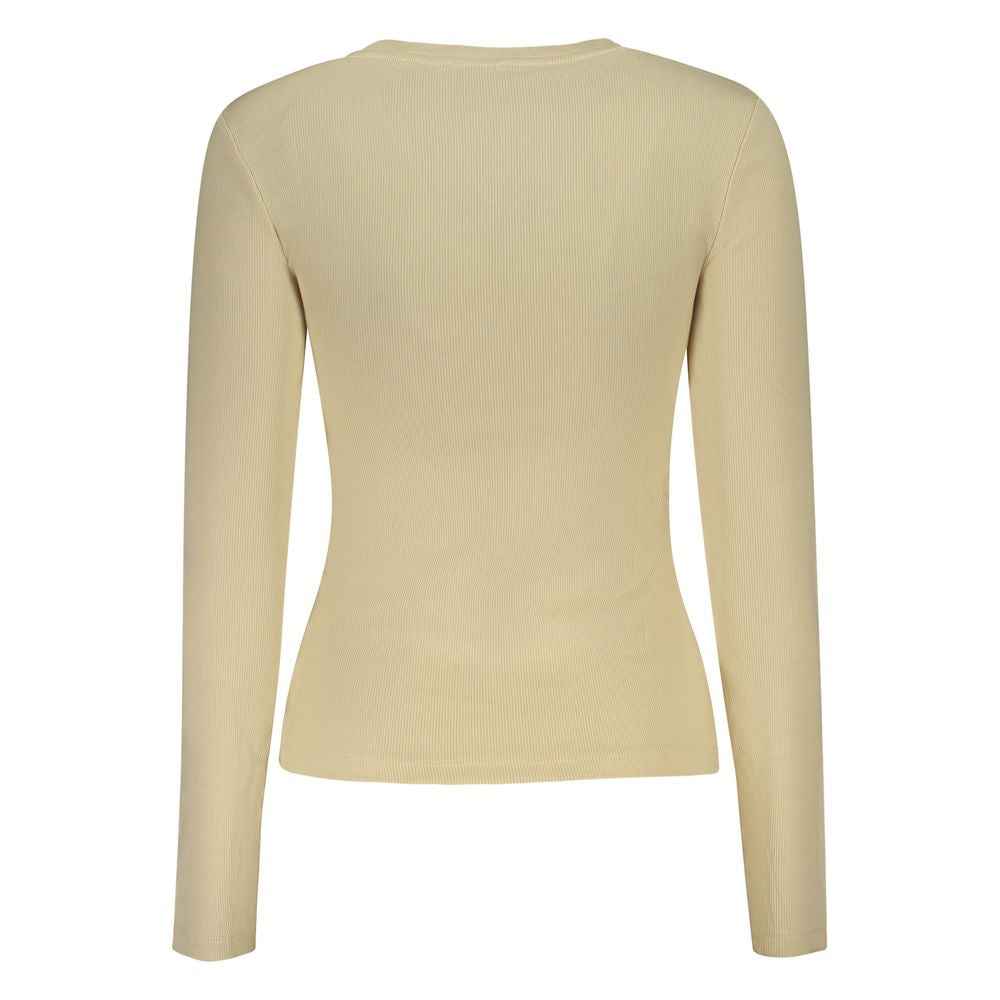 Guess Jeans Beige Cotton Tops & T-Shirt