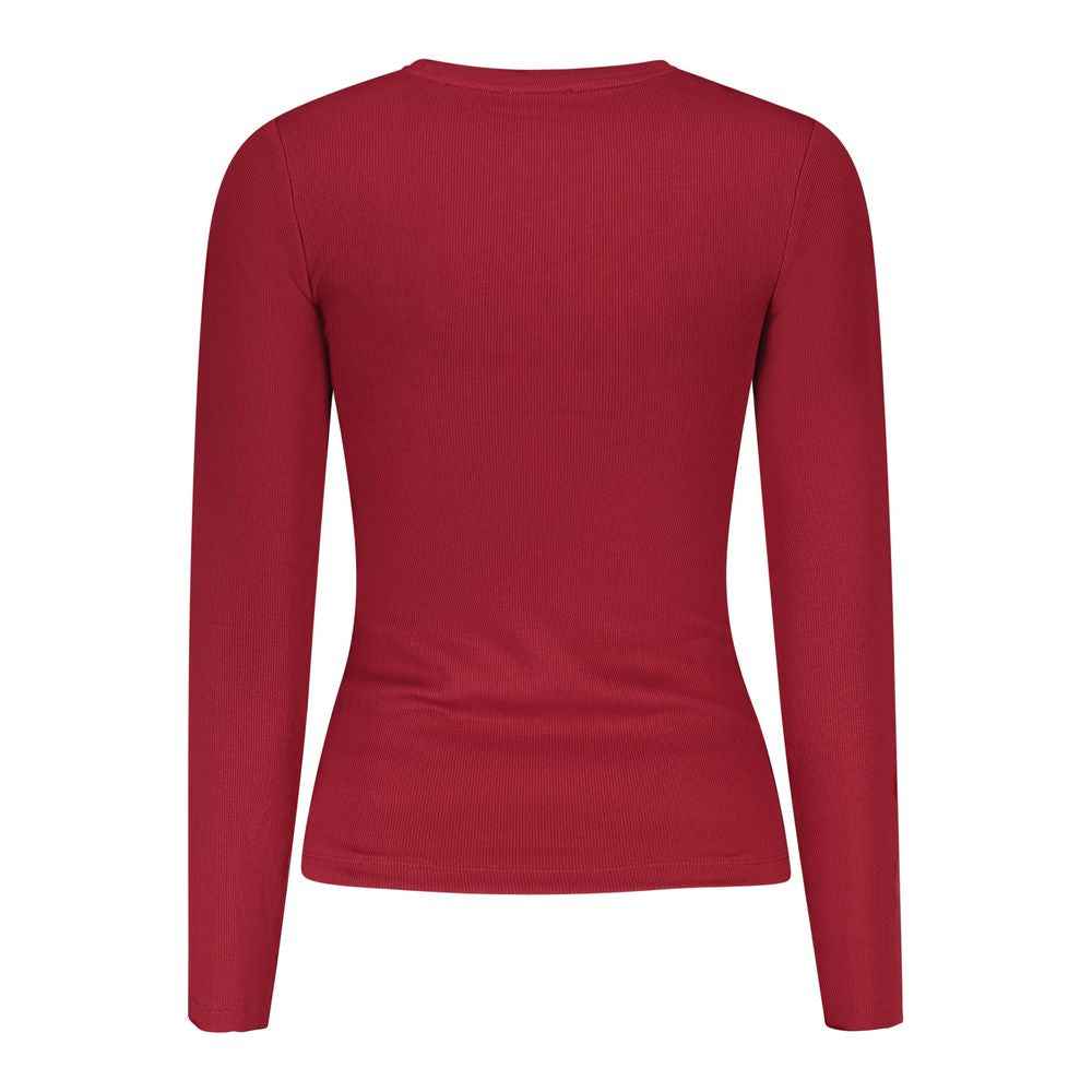 Guess Jeans Red Cotton Tops & T-Shirt