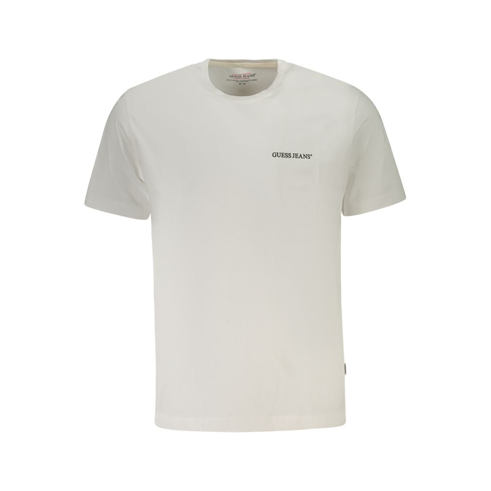 Guess Jeans White Cotton Men T-Shirt