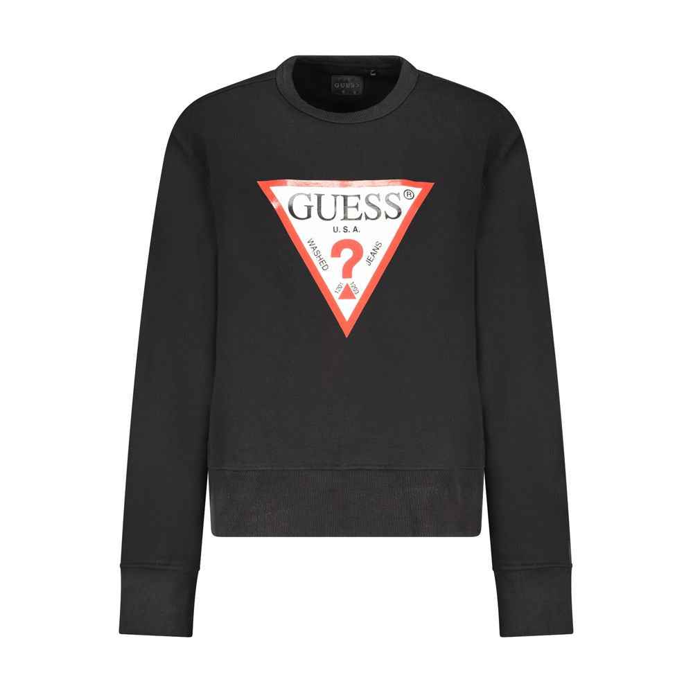 Guess Jeans Black Cotton Women Sweater