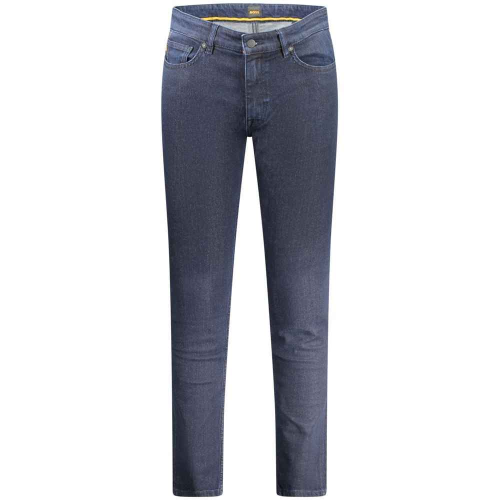 Hugo Boss Blue Cotton Jeans & Pant