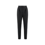 Max Mara Black Elastane Dress Pants