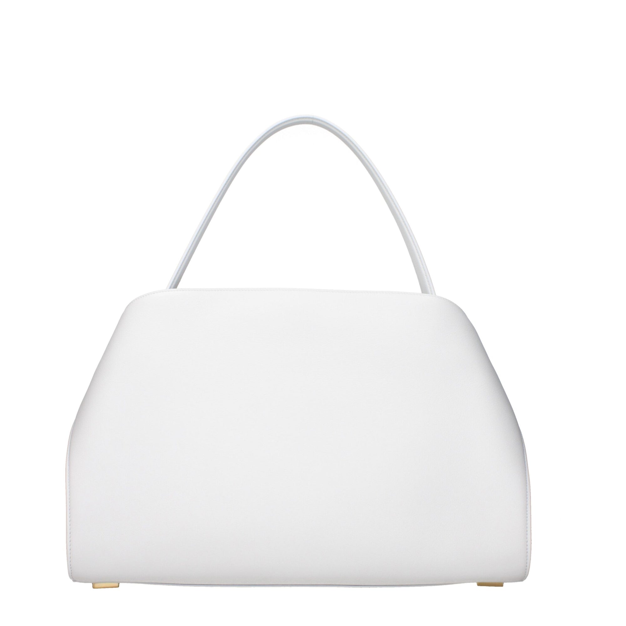 Salvatore Ferragamo White Leather Shoulder Bags