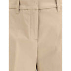True Royal Beige Cotton Casual Pants