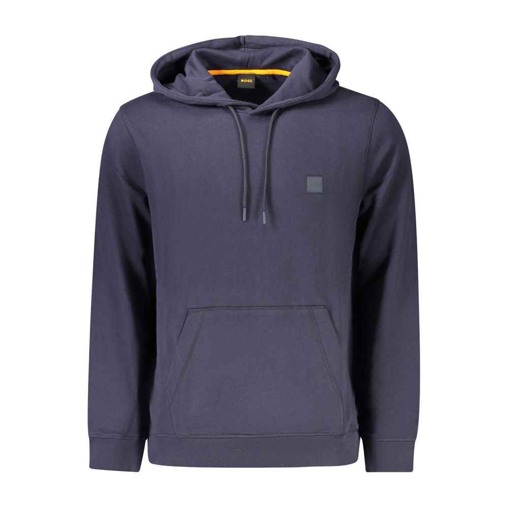 Hugo Boss Blue Cotton Men Sweater