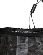 Dolce & Gabbana Black Sheer Mesh Lace Polka Dot Logo Underwear