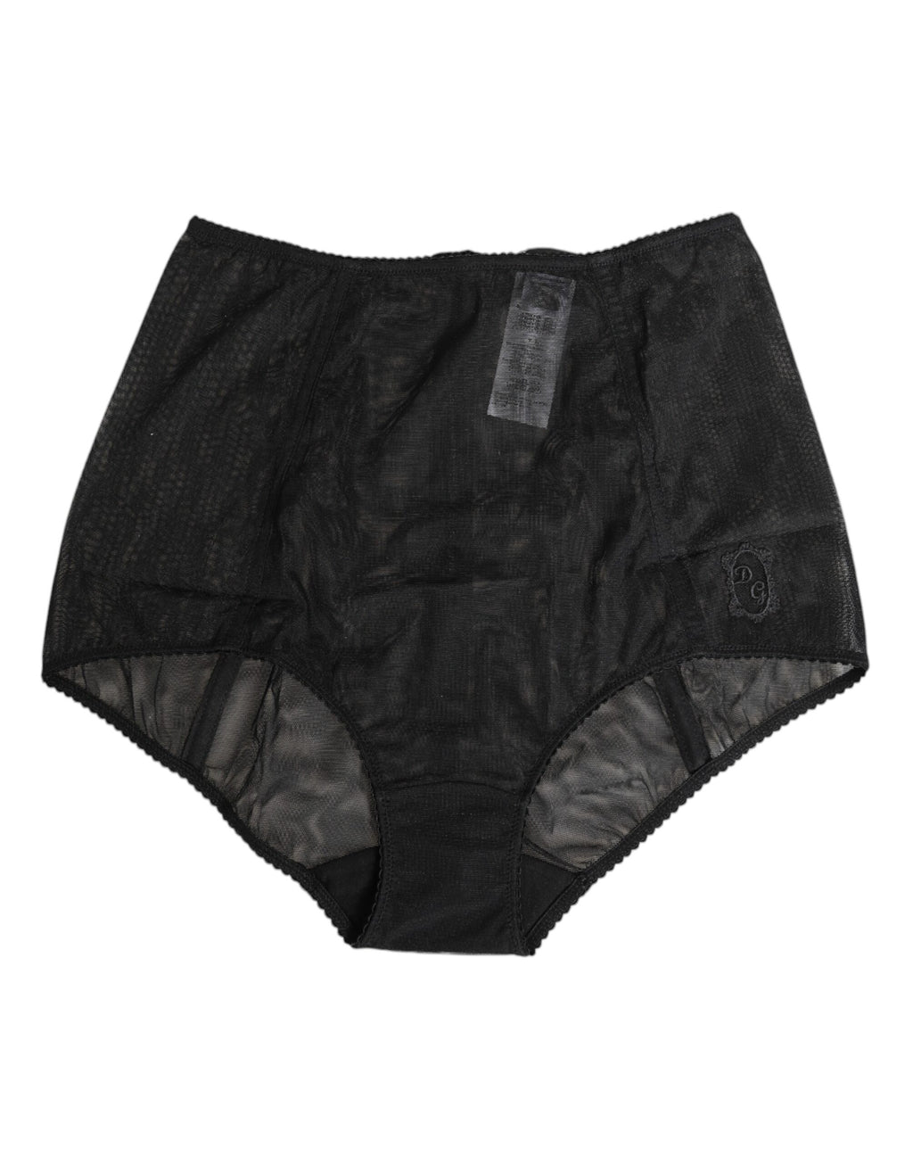 Dolce & Gabbana Black High Waist Mesh Sheer Shapewear Underwear