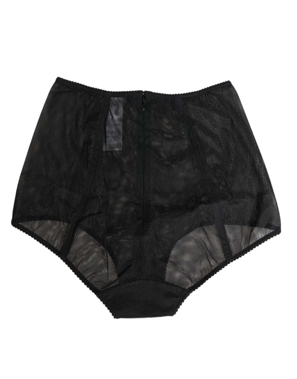 Dolce & Gabbana Black High Waist Mesh Sheer Shapewear Underwear