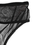 Dolce & Gabbana Black Sheer Mesh Lace Bikini Briefs Underwear