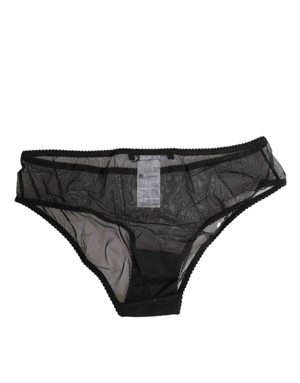 Dolce & Gabbana Black Sheer Mesh Lace Bikini Briefs Underwear