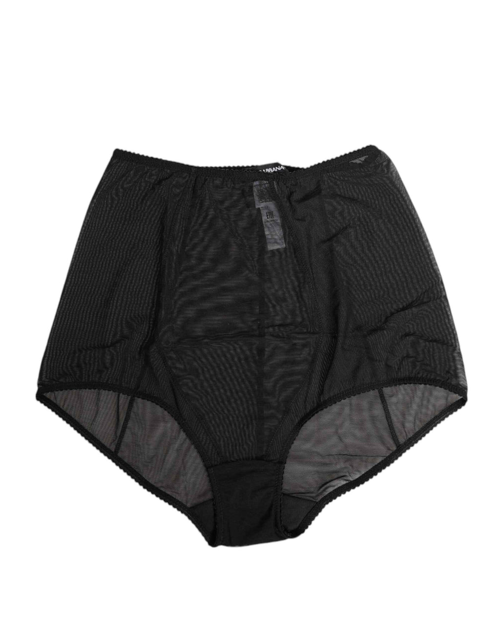 Dolce & Gabbana Black High Waist Mesh Sheer Shapewear Underwear