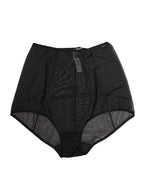 Dolce & Gabbana Black High Waist Mesh Sheer Shapewear Underwear