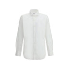 Finamore White Cotton Dress Shirt