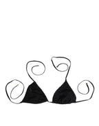 Dolce & Gabbana Black Embroidered Triangle Swimwear Underwear