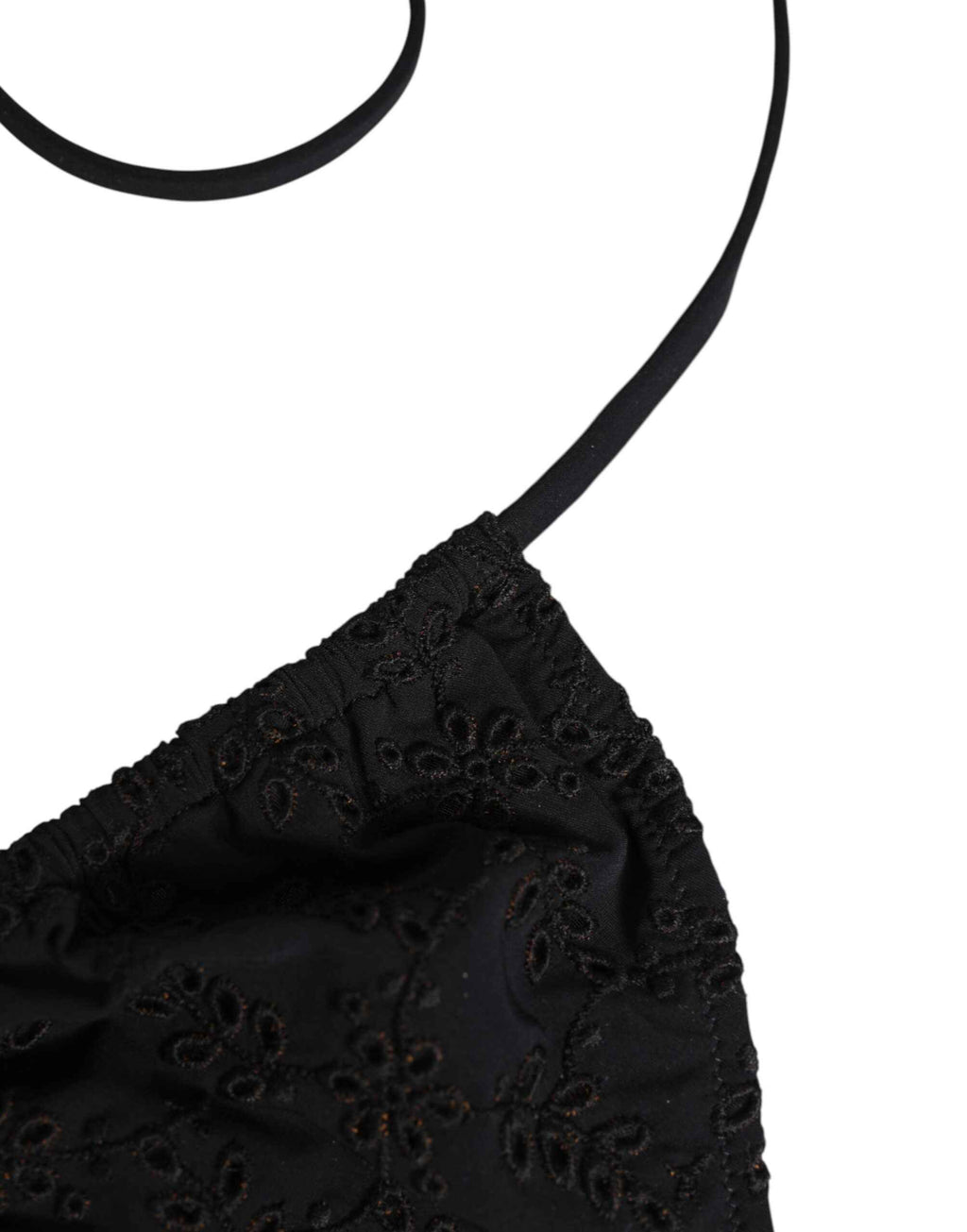 Dolce & Gabbana Black Embroidered Triangle Swimwear Underwear