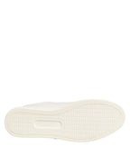 Dolce & Gabbana White Leather Sacre Heart Patch Sneakers  Shoes