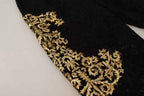 Dolce & Gabbana Black Lace Gold Baroque SPECIAL PIECE Shorts