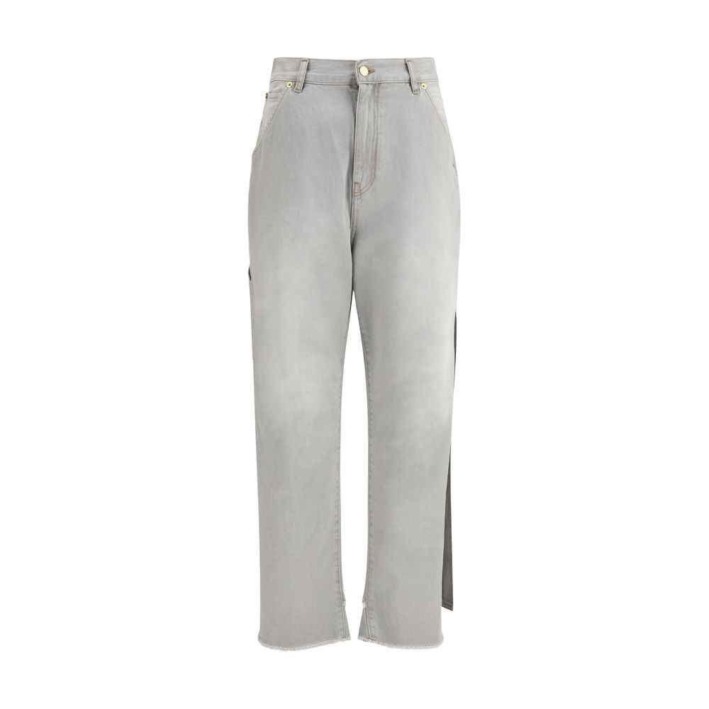 Darkpark Gray Cotton Relaxed Fit Jeans