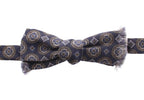 Dolce & Gabbana Blue Silk Baroque Fantasi Tied Bow Tie Papillon