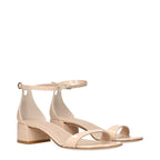 Stuart Weitzman Beige Leather Flat Sandals