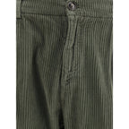 Cruna Green Cotton Casual Pants
