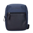Piquadro Blue Fabric Crossbody Bag