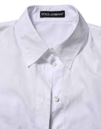 Dolce & Gabbana White Collared Short Sleeve Polo Shirt Top