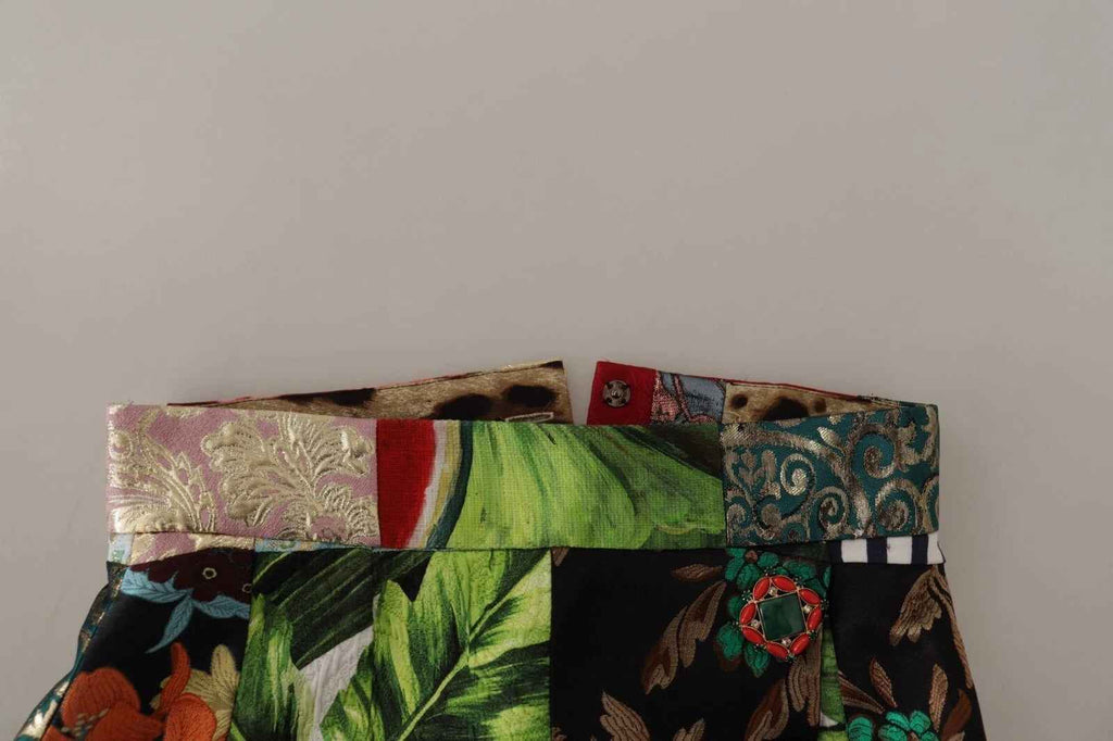 Dolce & Gabbana Multicolor Patchwork A-line Polyester Skirt