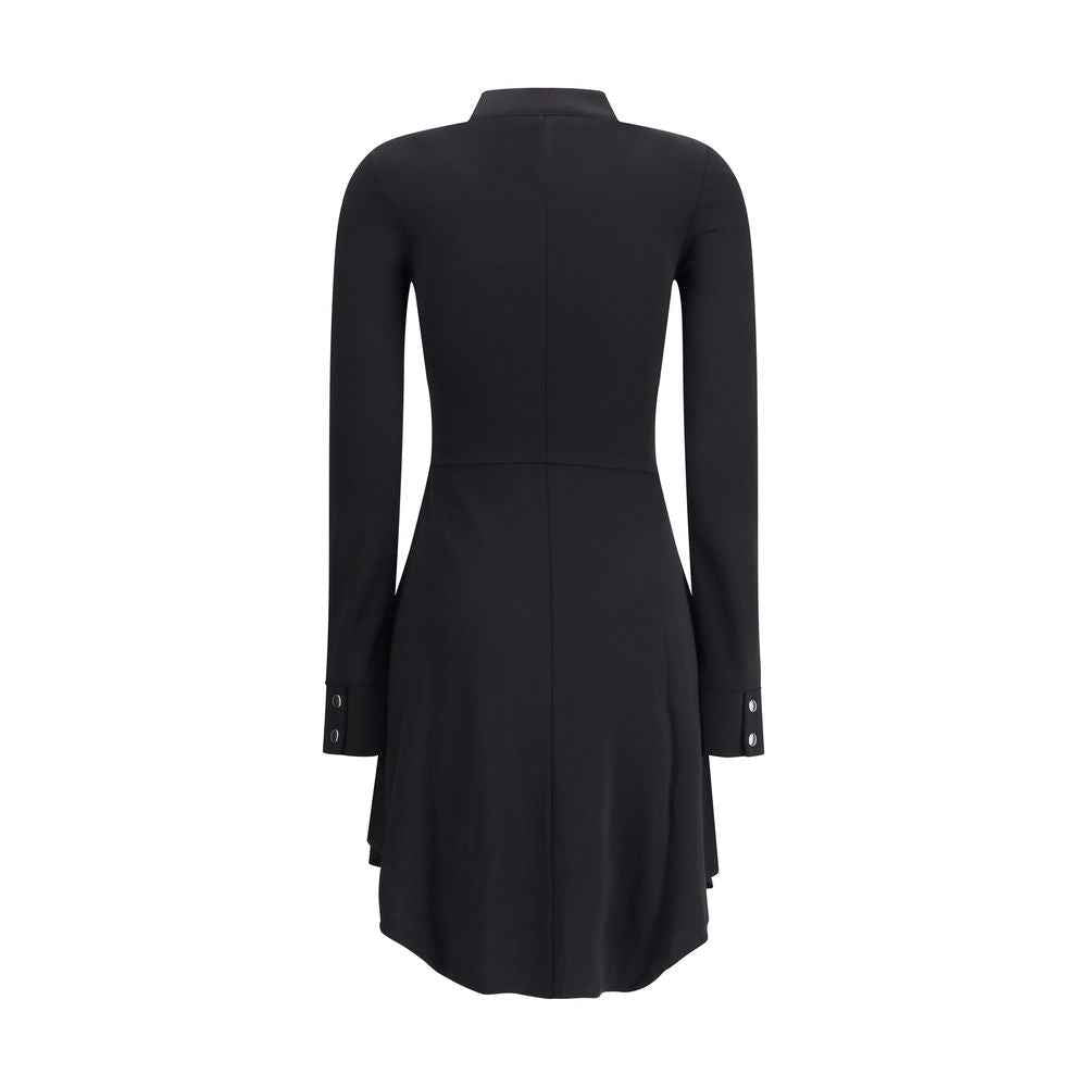 Courrèges BIKER CREPE JERSEY ZIPPED DRESS