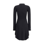 Courrèges BIKER CREPE JERSEY ZIPPED DRESS
