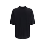 Saint Laurent Black Wool Polo Shirt