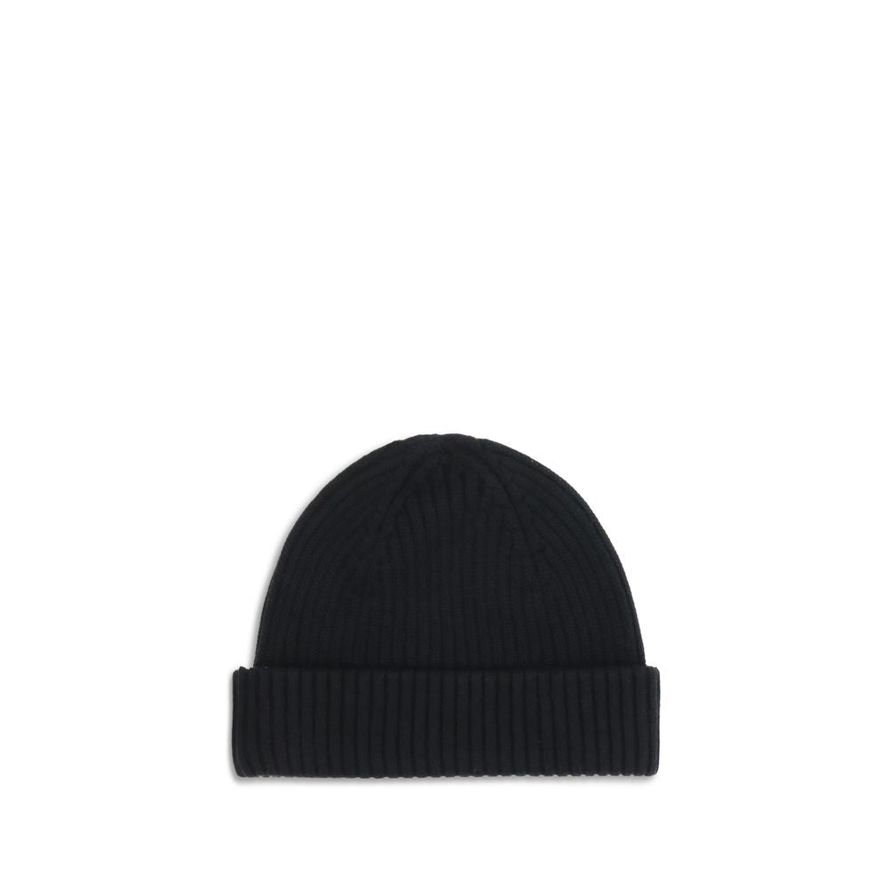 Parajumpers Black Merino Wool Beanie