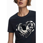 Desigual Black Cotton Women T-Shirt