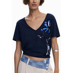 Desigual Blue Cotton Women T-Shirt