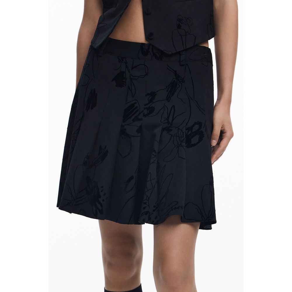 Desigual Black Polyester Women Skirt