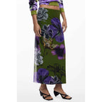 Desigual Green Polyester Women Skirt