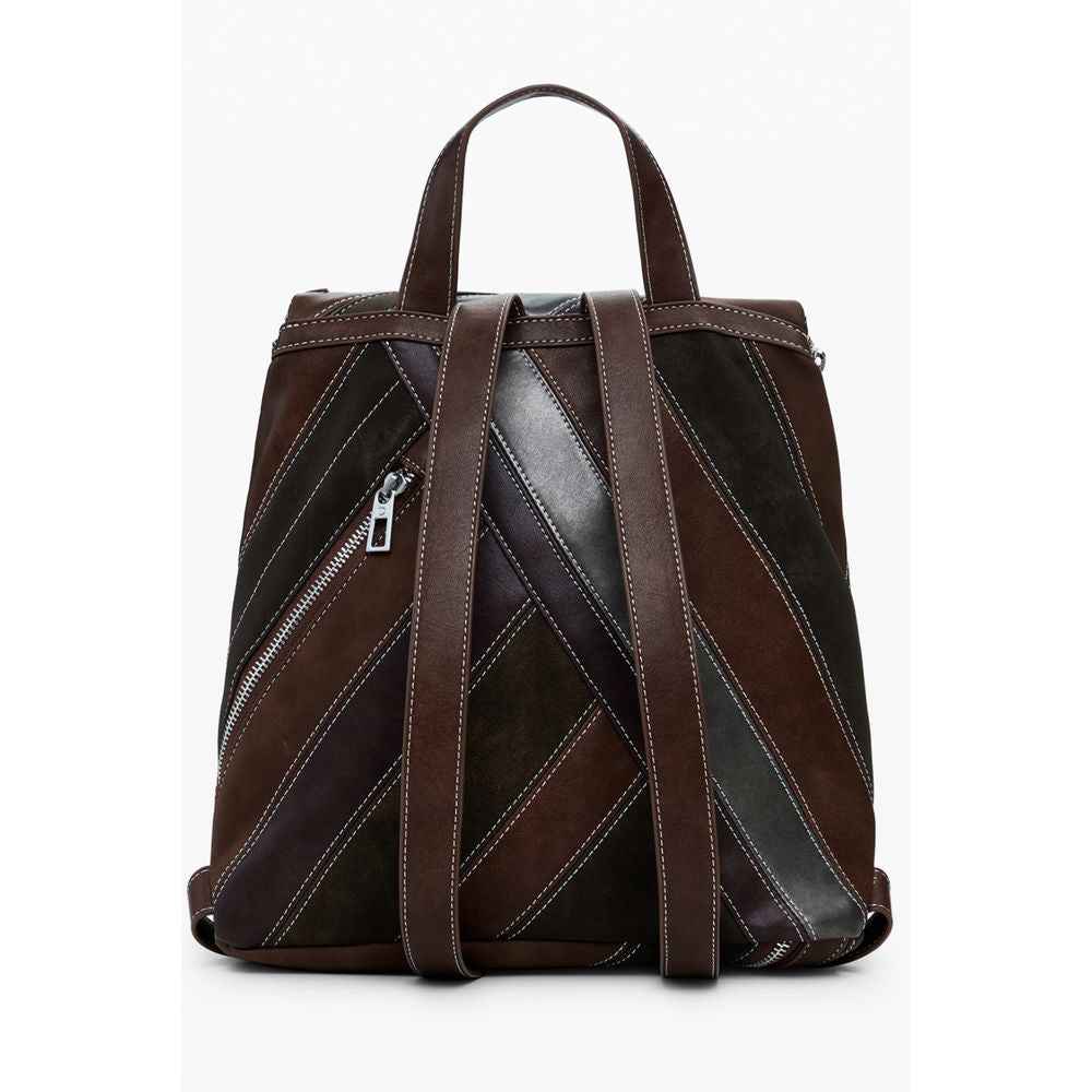 Desigual Brown Polyethylene Women Backpack